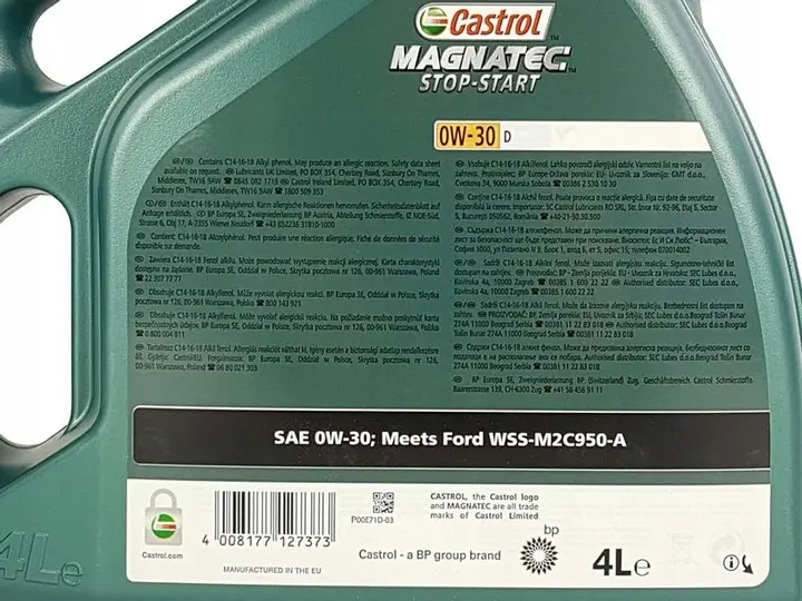 Motorolje 0W-30 D Castrol Magnatec Stop-Start - 4L – bilde 2