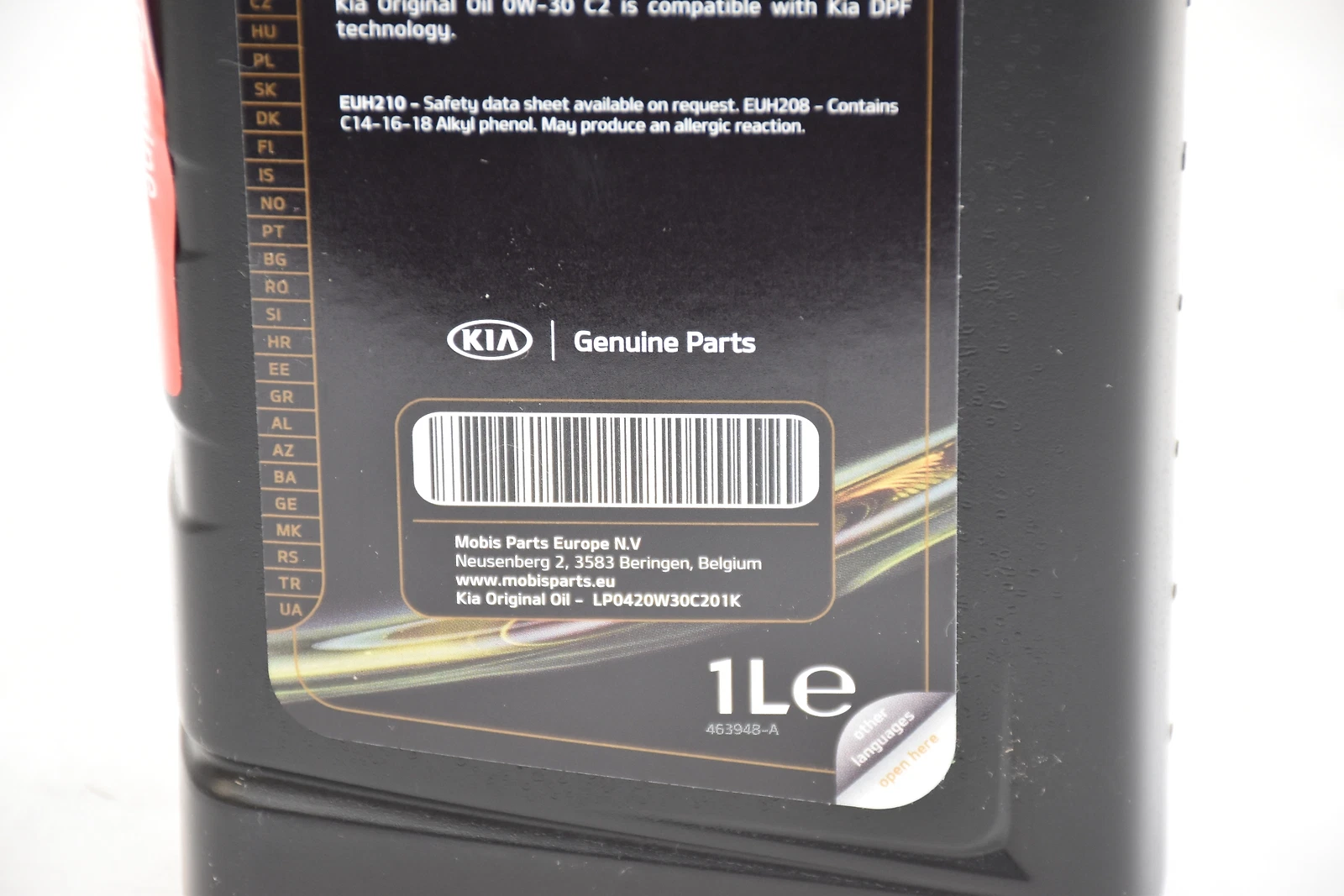 Motorolje 0W-30 Kia C2 │ Genuine®  Engine Oil - 1L – bilde 2