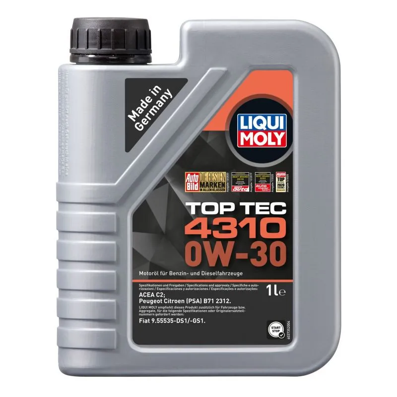 Motorolje 0W-30 Liqui Moly Top Tec 4310 │ ACEA C2 - 1L