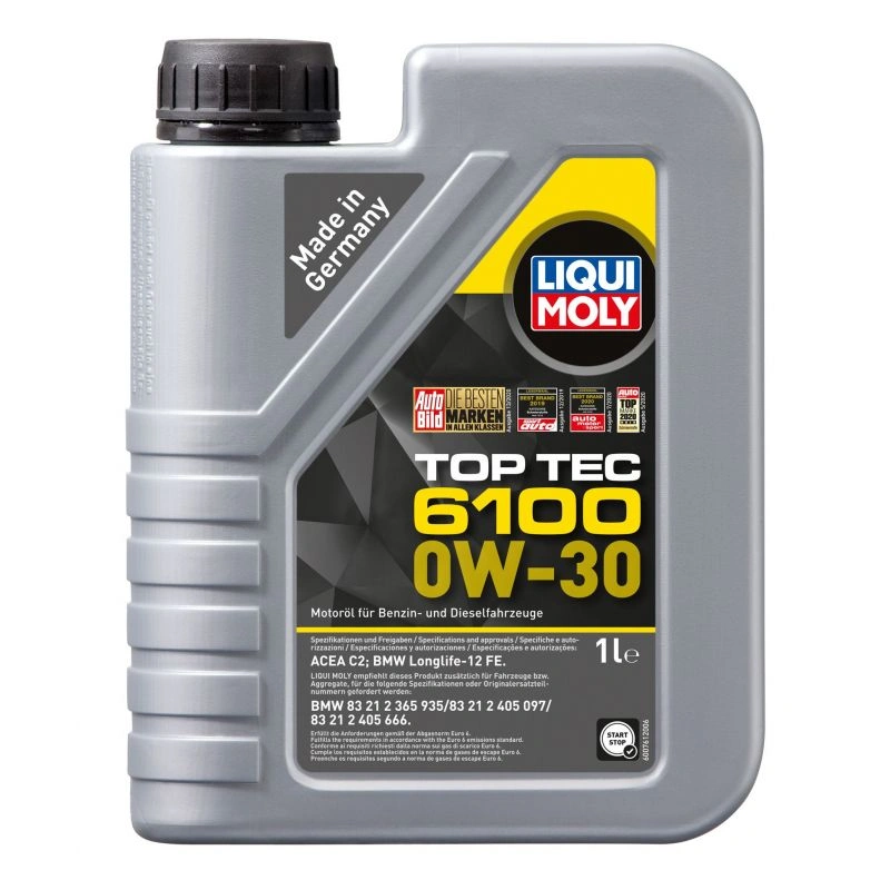 Motorolje 0W-30 Liqui Moly Top Tec 6100 │ BMW LL-12 FE / MB 227.61 / MB 229.61  - 1L