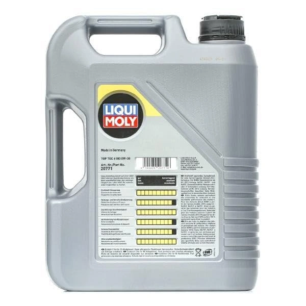 Motorolje 0W-30 Liqui Moly Top Tec 6100 │ BMW LL-12 FE / MB 227.61 / MB 229.61  - 5L – bilde 2