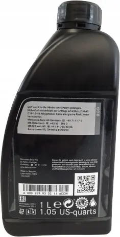 Motorolje 0W-40 Mercedes-benz AMG HIGH Perfromance MB229.5 - 1L Image 5