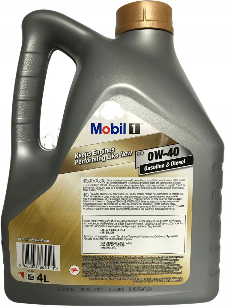 Motorolje 0W-40 Mobil 1 FS New Life - 4L – bilde 3