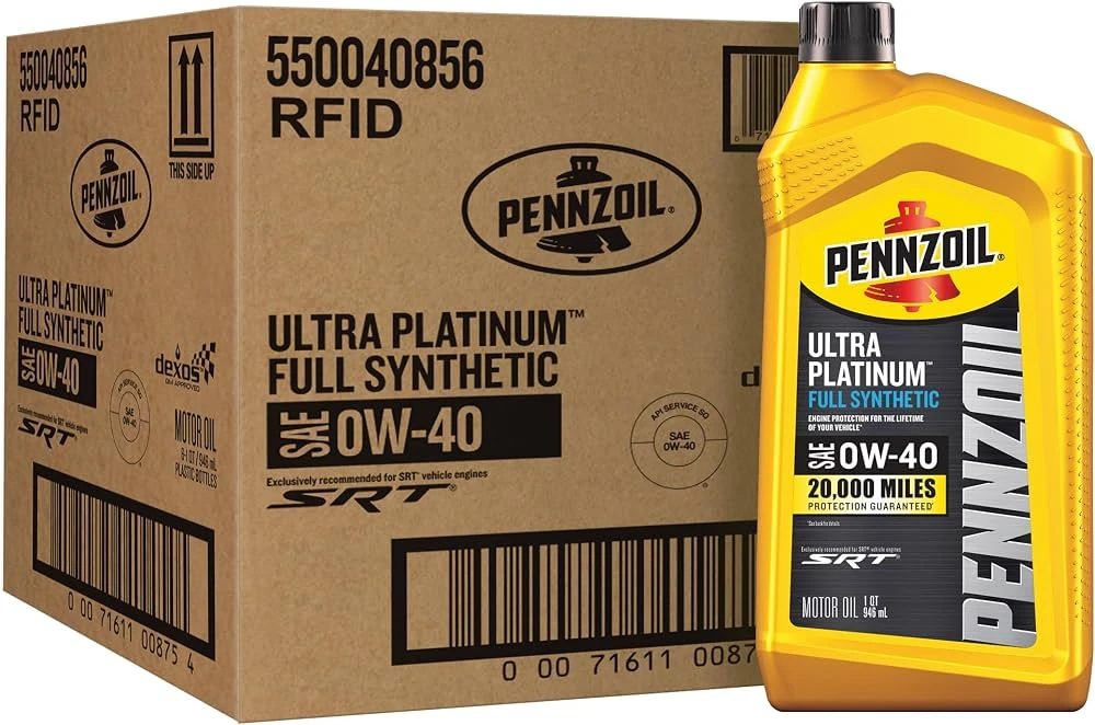 Motorolje 0W-40 Pennzoil Ultra Platinum SRT │ MS-12633 Synthetic Engine Oil - 0.95L – bilde 2