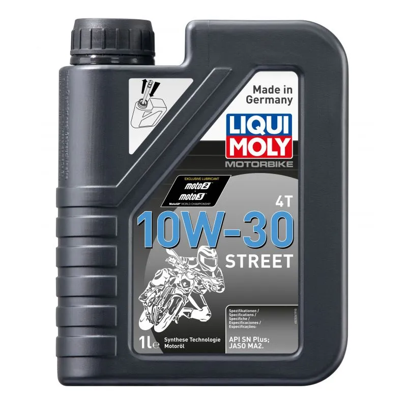 Motorolje 10W-30 Liqui Moly Motorbike 4T Street │ API SN - 1L