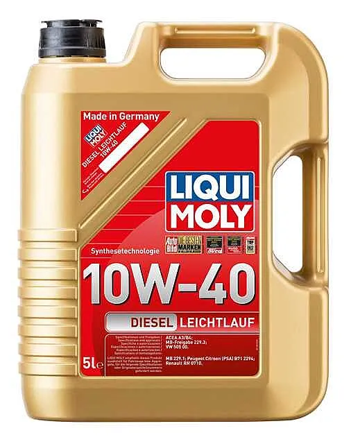 Motorolje 10W-40 Liqui Moly Diesel Leichtlauf A3/B4 │ Semi-synthetic engine oil - 5L Image 1