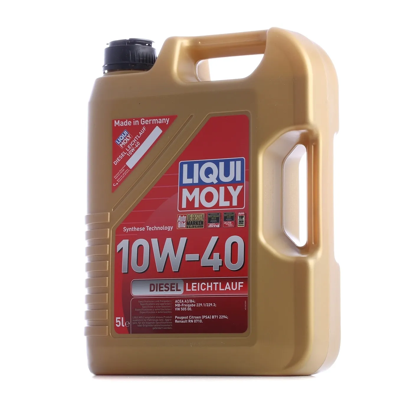 Motorolje 10W-40 Liqui Moly Diesel Leichtlauf A3/B4 │ Semi-synthetic engine oil - 5L Image 2