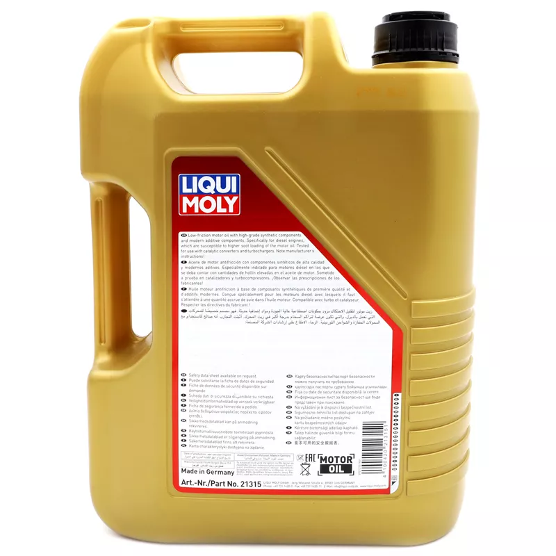 Motorolje 10W-40 Liqui Moly Diesel Leichtlauf A3/B4 │ Semi-synthetic engine oil - 5L Image 3
