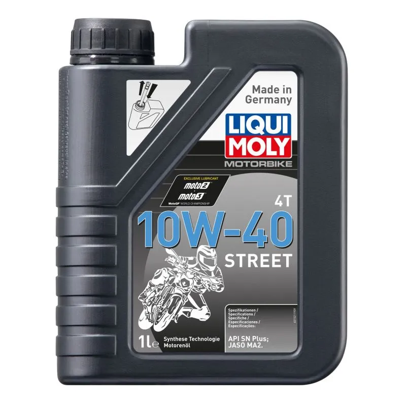 Motorolje 10W-40 Liqui Moly Motorbike 4T Street │ API SN - 4L
