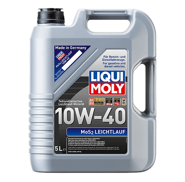 Motorolje 10W-40 Liqui Moly Super Leichtlauf MoS2 A3/B4 | Semi-synthetic low-friction motor oil - 5L