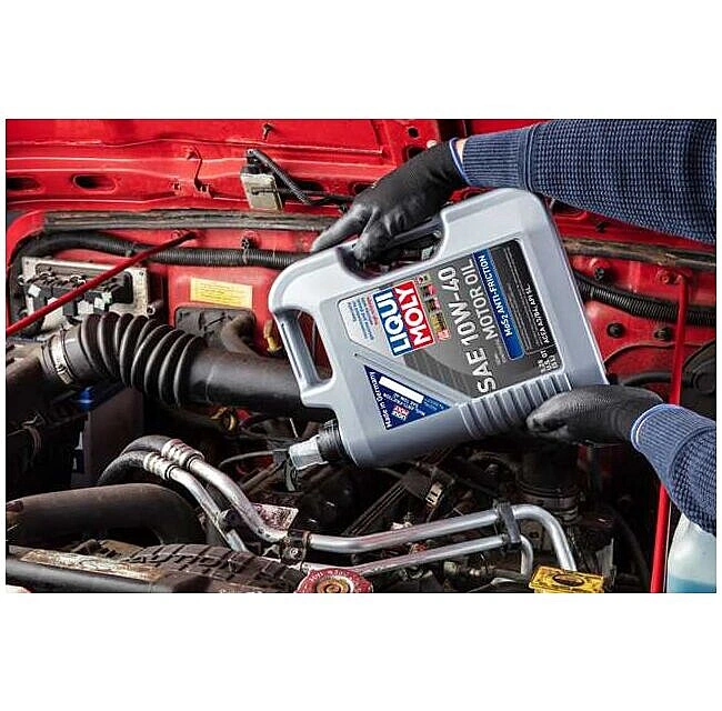 Motorolje 10W-40 Liqui Moly Super Leichtlauf MoS2 A3/B4 | Semi-synthetic low-friction motor oil - 5L – bilde 3