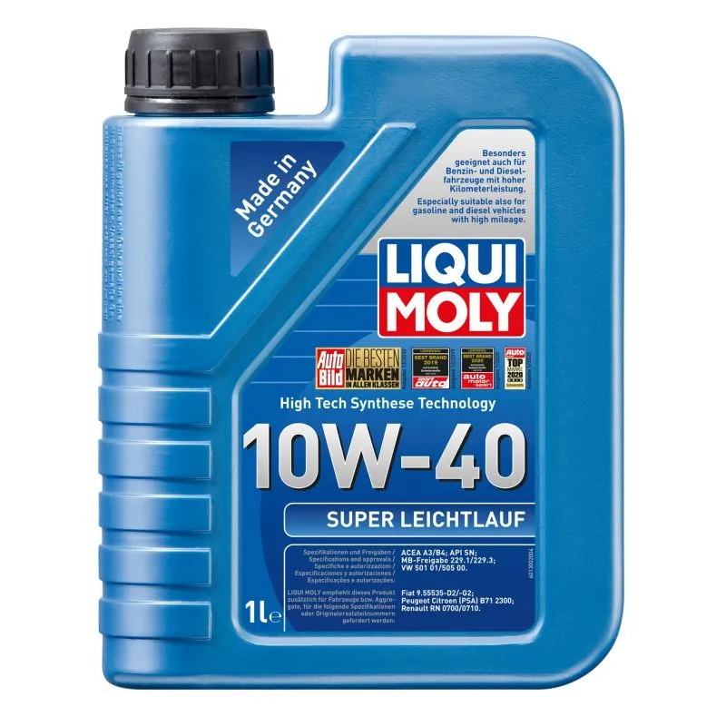 Motorolje 10W-40 Liqui Moly Super Leichtlauf │ VW 501 01/505 00 / MB 229.3 - 5L