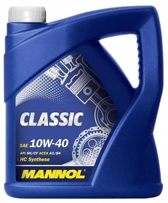 Motorolje 10W-40 Mannol Classic HC Synthese A3 / B4 - 5L