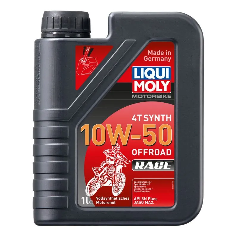 Motorolje 10W-50 Liqui Moly Motorbike 4T Synth Offroad Race │ API SN - 1L