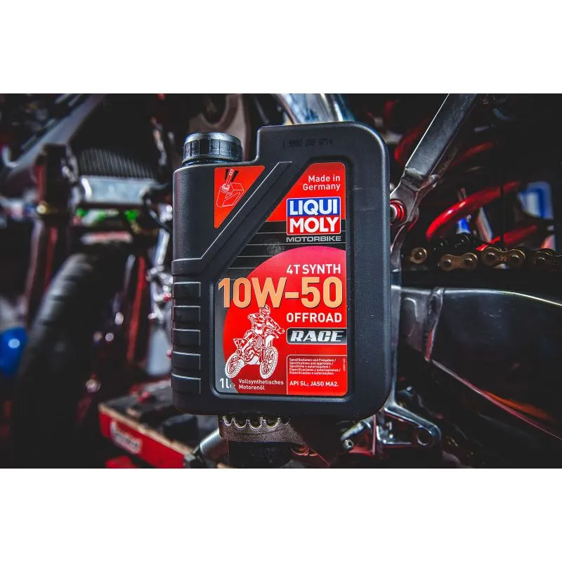 Motorolje 10W-50 Liqui Moly Motorbike 4T Synth Offroad Race │ API SN - 1L – bilde 3