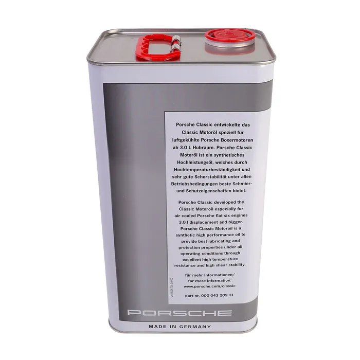 Motorolje 10W-60 Porsche Classic Engine Oil │ 964 / 911 Carrera - 5L – bilde 3
