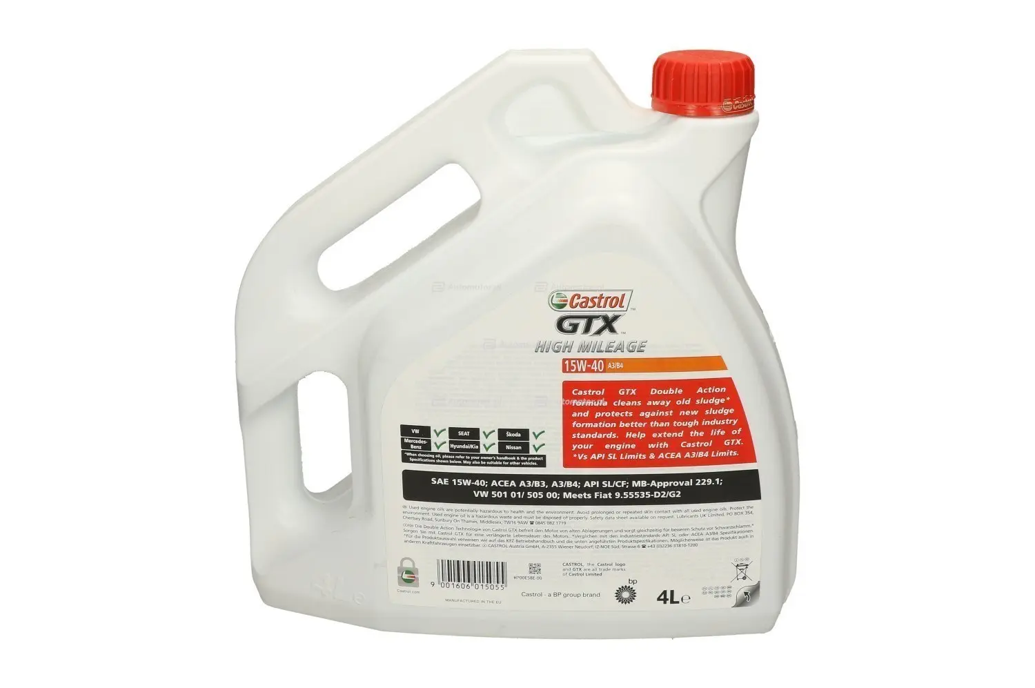 Motorolje 15W-40 Castrol GTX  A3 / B3 - 4L Image 3