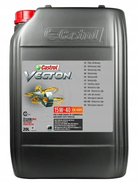 Motorolje 15W-40 Castrol Vecton CK-4/E9 │ System Pro Technology Premium Motor Oil - 20L