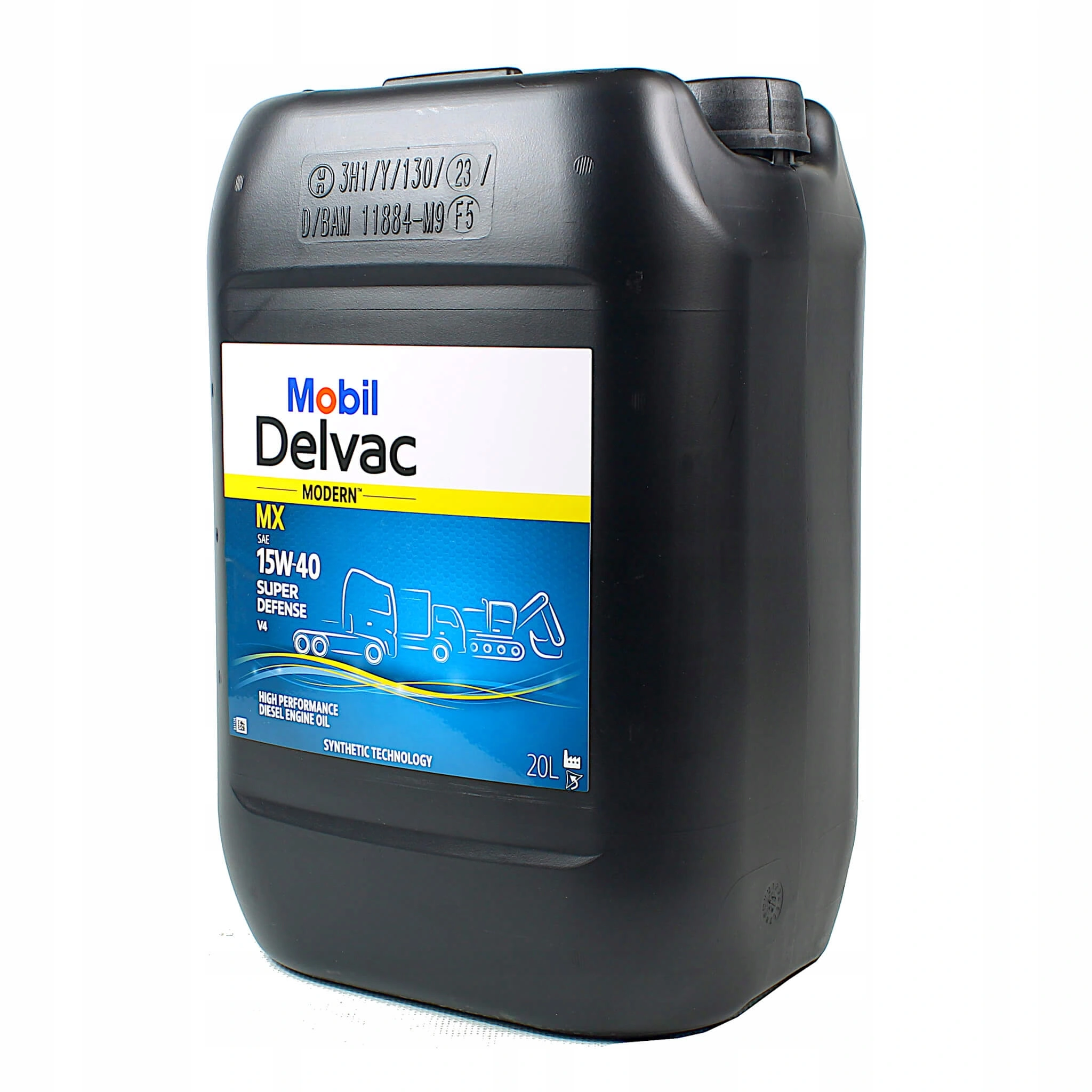 Motorolje 15W-40 Mobil Delvac Modern Super Defense V4 │ High Performance Mineral Oil - 20L Image 2