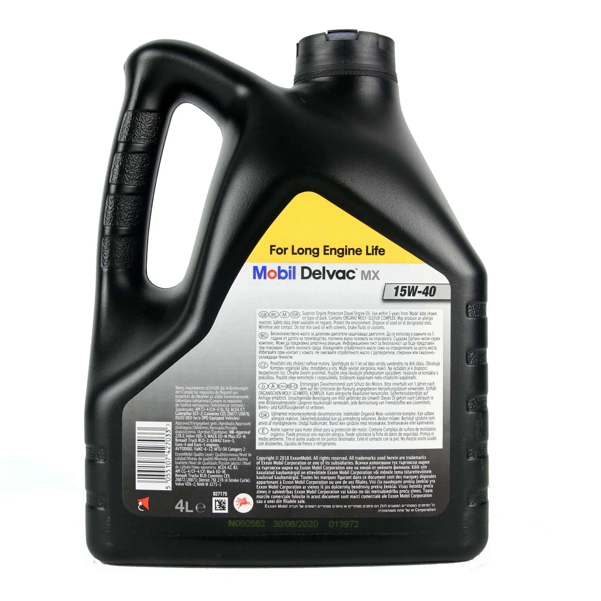 Motorolje 15W-40 Mobil Delvac MX1 │  High Performance Mineral Oil - 4L Image 3