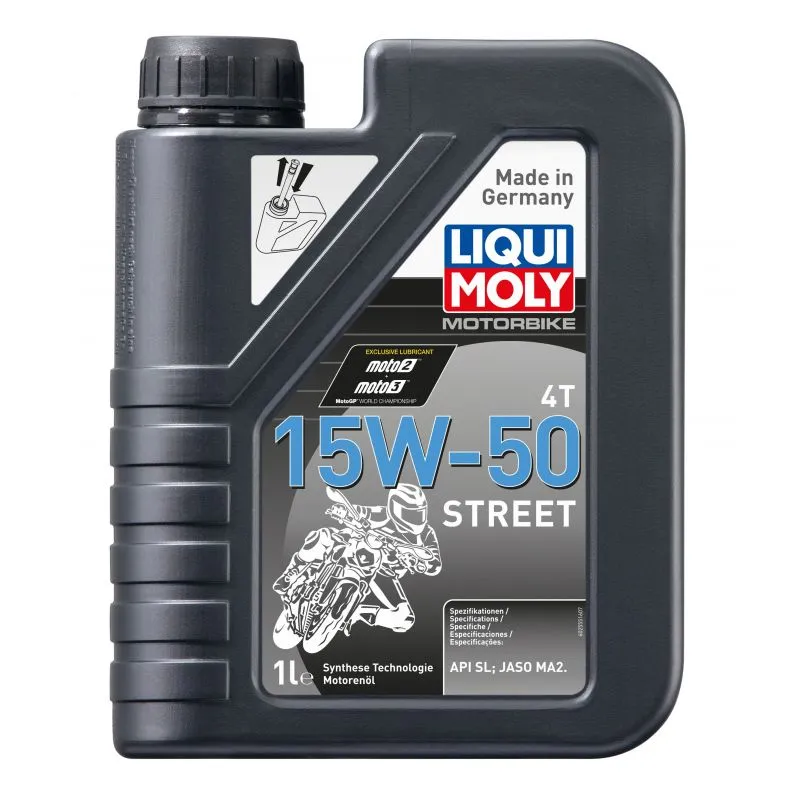 Motorolje 15W-50 Liqui Moly Motorbike 4T Street │ API SN - 4L