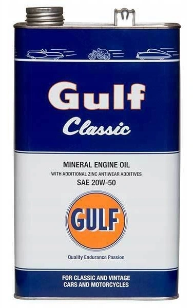 Motorolje 20W-50 Gulf Classic Oldtimer │ Mineral Engine Oil With Extra Zinc Additives - 5L Image 3