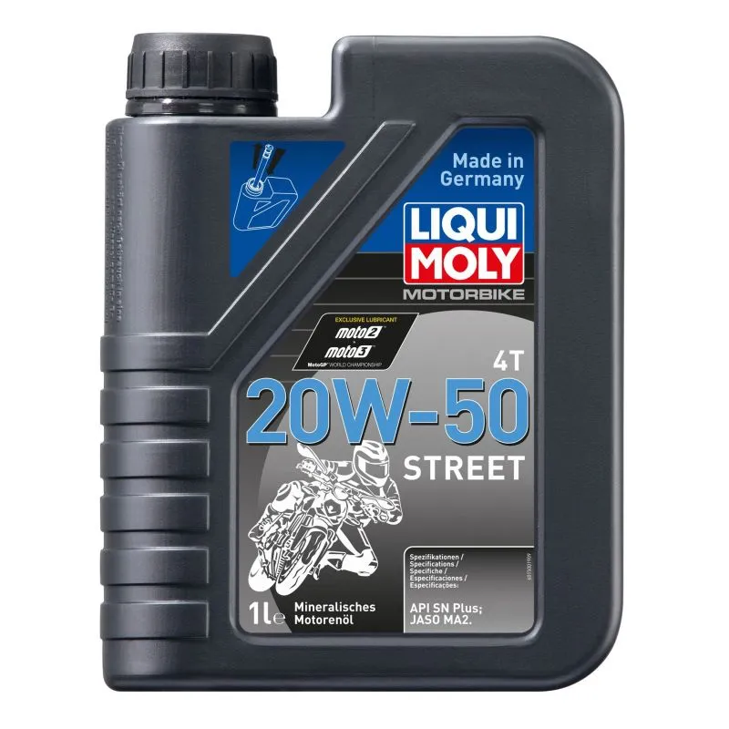 Motorolje 20W-50 Liqui Moly Motorbike 4T Street │ API SN - 4L