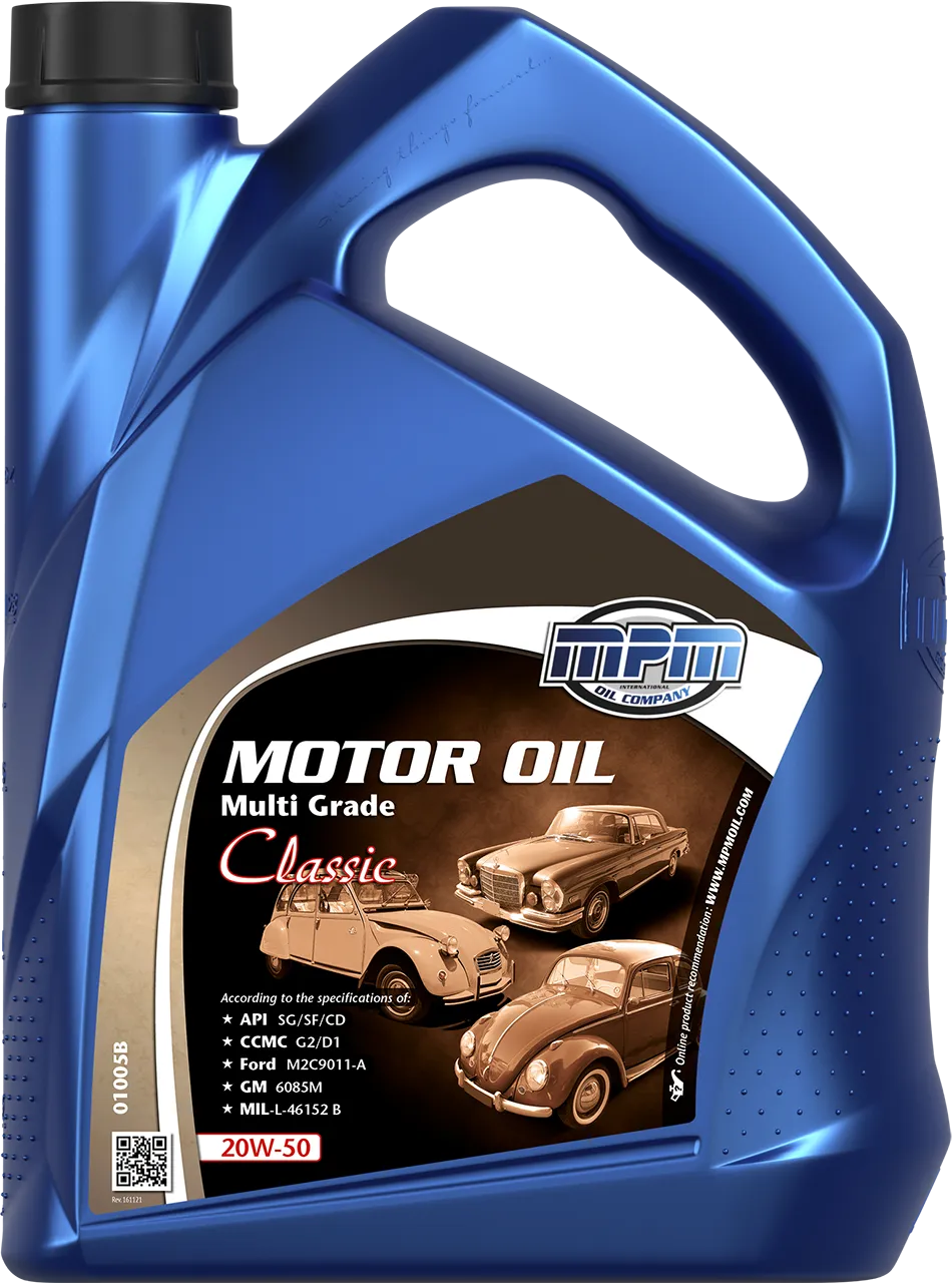 Motorolje 20W-50 MPM Multi Grade Classic │ Mineral Engine Oil - 5L Image 1