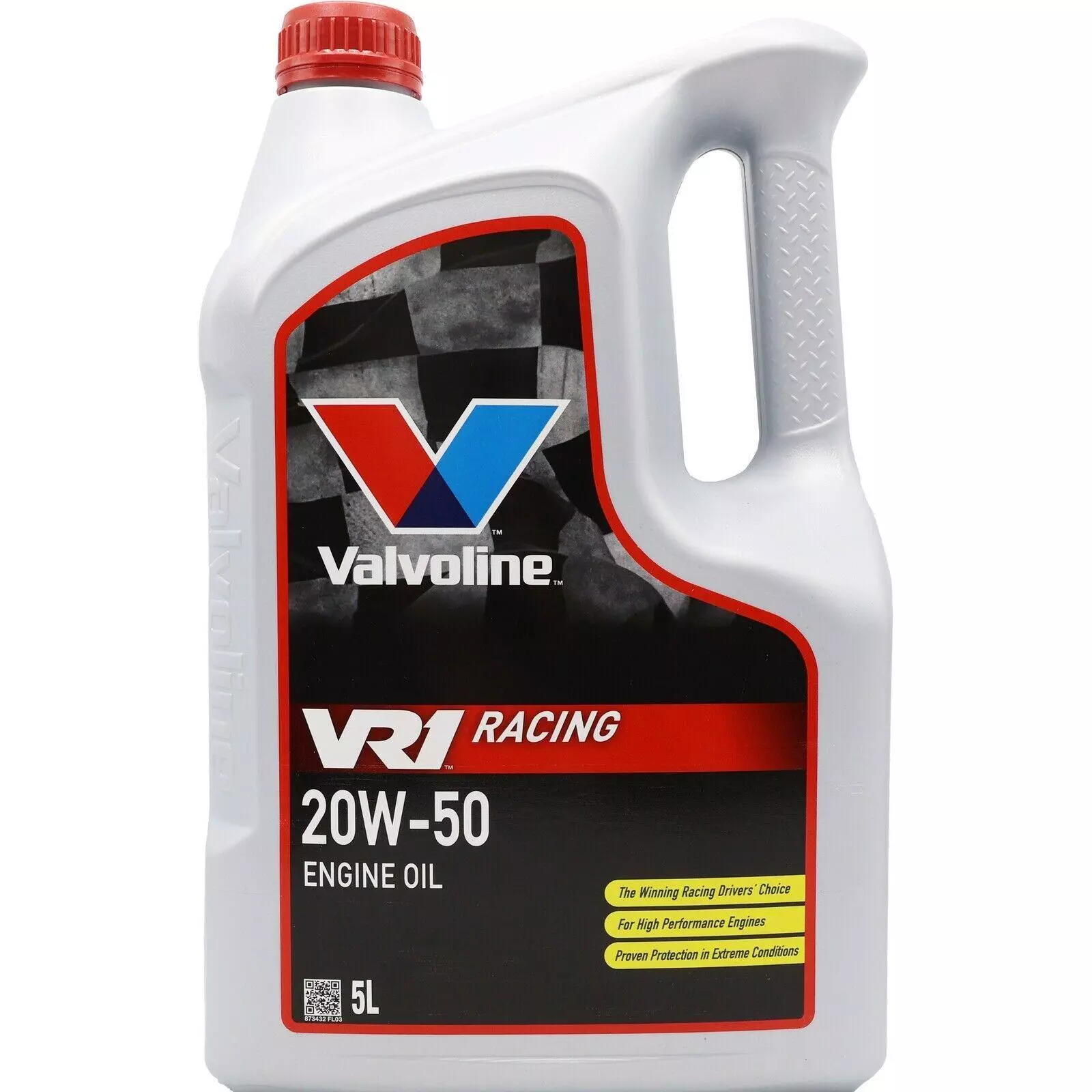 Motorolje 20W-50 Valvoline VR1 Racing A3/B4 │ Highly Refined Mineral Engine Oil 4Stroke - 5L Image 1