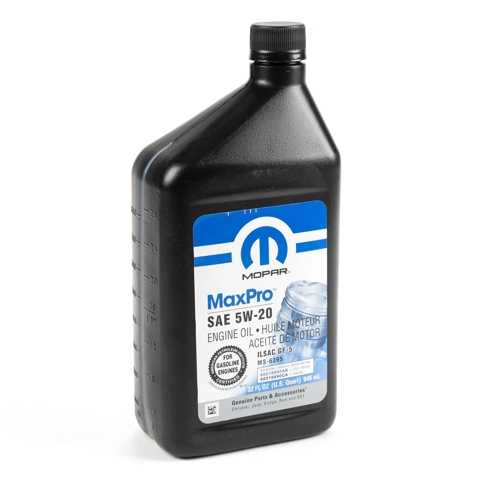 Motorolje 5W-20 Mopar MaxPro │ MS-6395 Chrysler Dodge Jeep RAM - 1L – bilde 2