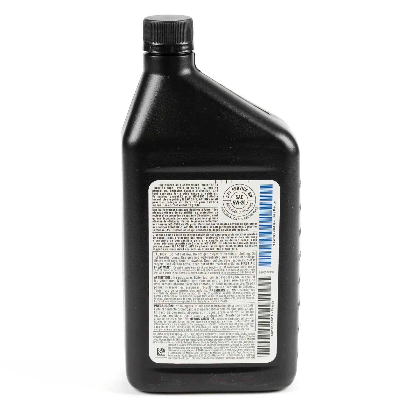 Motorolje 5W-20 Mopar MaxPro │ MS-6395 Chrysler Dodge Jeep RAM - 1L – bilde 3