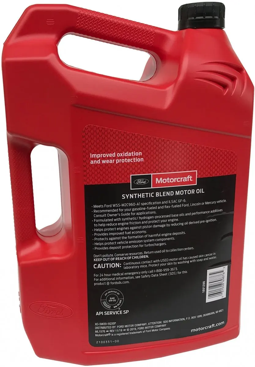 Motorolje 5W-20 Motorcraft Blend │ Genuine® Premium Synthetic Blend Motor Oil - 5L Image 3