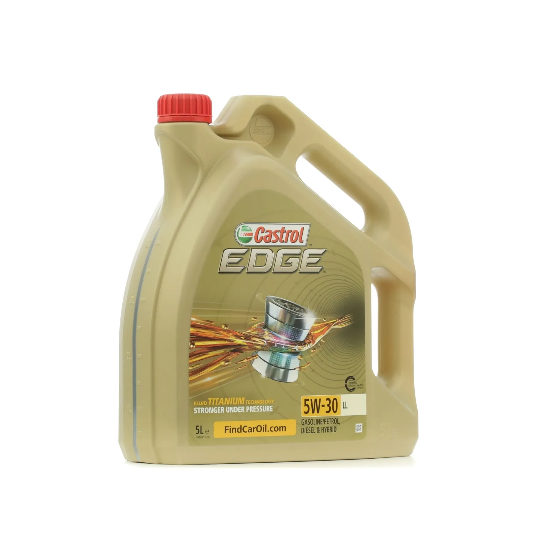 Motorolje 5W-30 Castrol Edge LL LongLife │ Professional Titanium Longlife Engine Oil - 5L Image 2