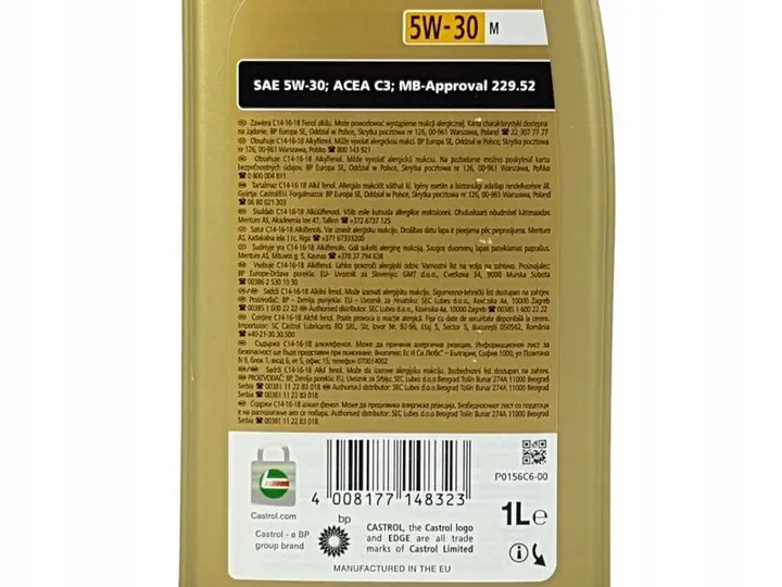 Motorolje 5W-30 Castrol Edge M Longlife-04 - 6L | + Oljefilter BMW Image 3
