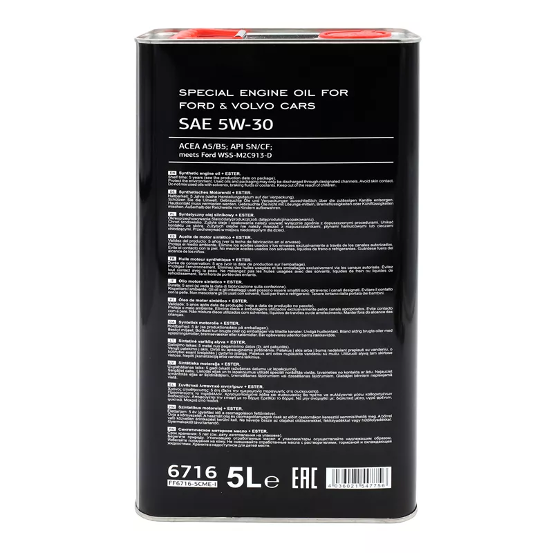 Motorolje 5W-30 Fanfaro Ford & Volvo Formula Super A5 / B5 │ Special Engine OIl - 5L Image 3