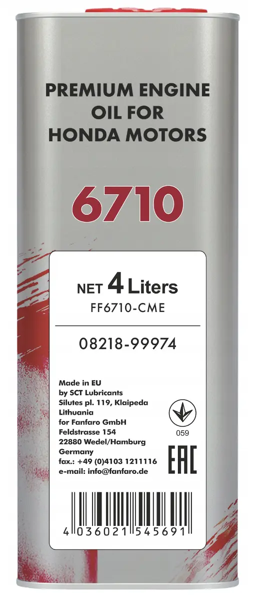 Motorolje 5W-30 Fanfaro Honda Ultra LTT │ Premium Engine Oil - 4L – bilde 3