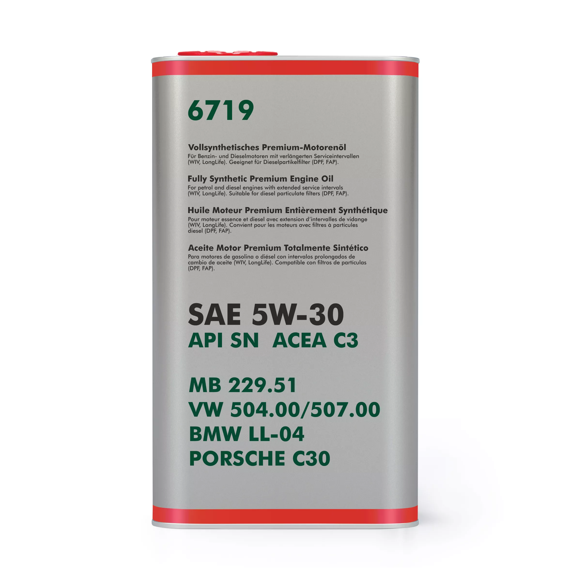 Motorolje 5W-30 Fanfaro VW DPF 504.00/507.00 / BMW LL-04 │ Fully Synthetic Premium Engine Oil - 4L
