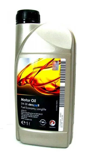 Motorolje 5W-30 GM Dexos2 LongLife C3 │ Genuine® General Motors Engine Oil - 1L – bilde 2