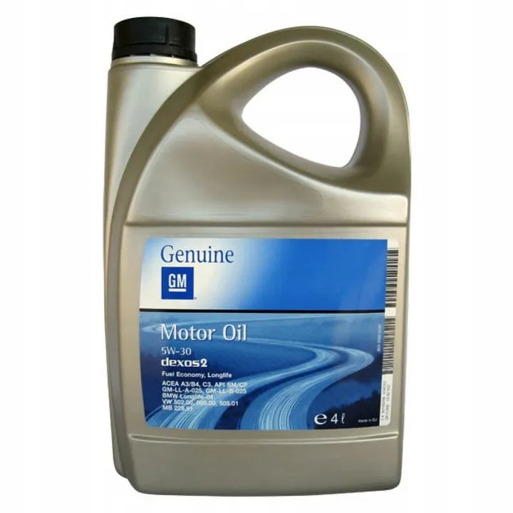 Motorolje 5W-30 GM Dexos2 LongLife C3 │ Genuine® General Motors Engine Oil - 4L Image 1