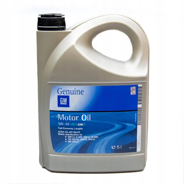 Motorolje 5W-30 GM Dexos2 LongLife │ Genuine® General Motors Engine Oil - 5L Image 1