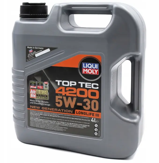 Motorolje 5W-30 Liqui Moly Top Tec 4200 New Generation Long Life IiI - 4L – bilde 2