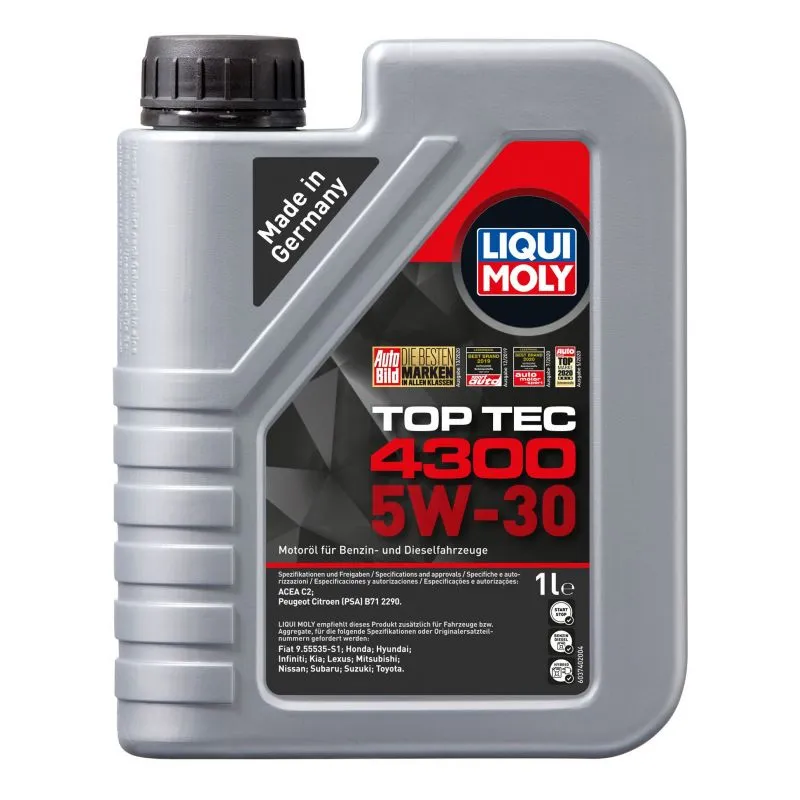Motorolje 5W-30 Liqui Moly Top Tec 4300 │ MB 229.51 / MB 226.52 - 5L