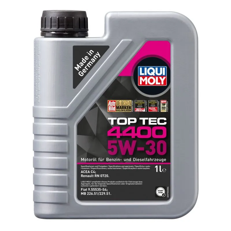 Motorolje 5W-30 Liqui Moly Top Tec 4400 │ MB 229.51 / ACEA C4 - 1L