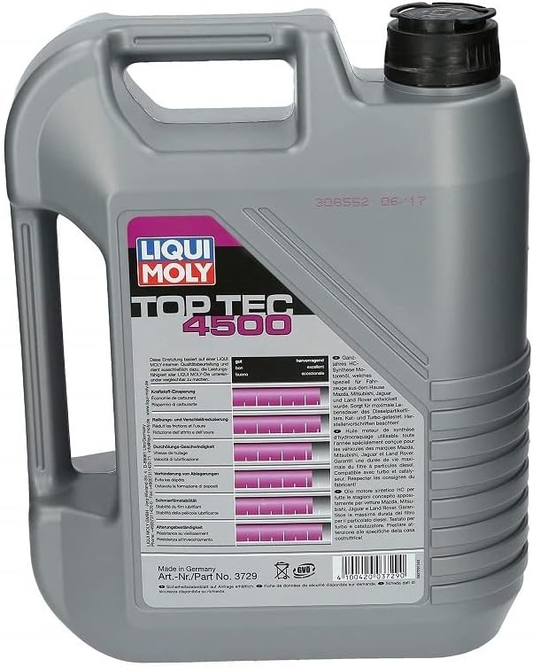 Motorolje 5W-30 Liqui Moly Top Tec 4500 C1 | Jaguar Land Rover - 5L – bilde 3