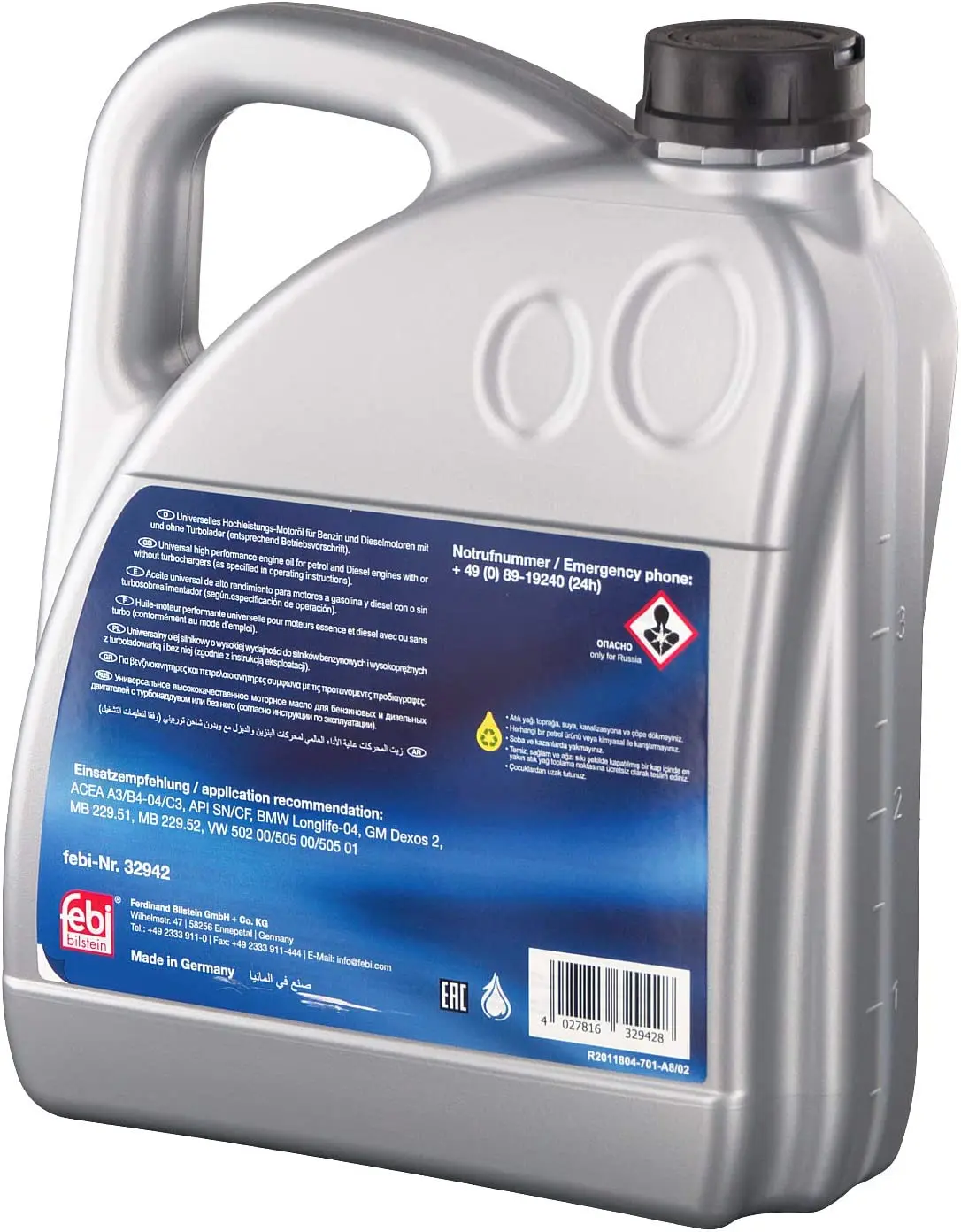 Motorolje 5W-30 LL Febi High Performance Longlife - 4L Image 4