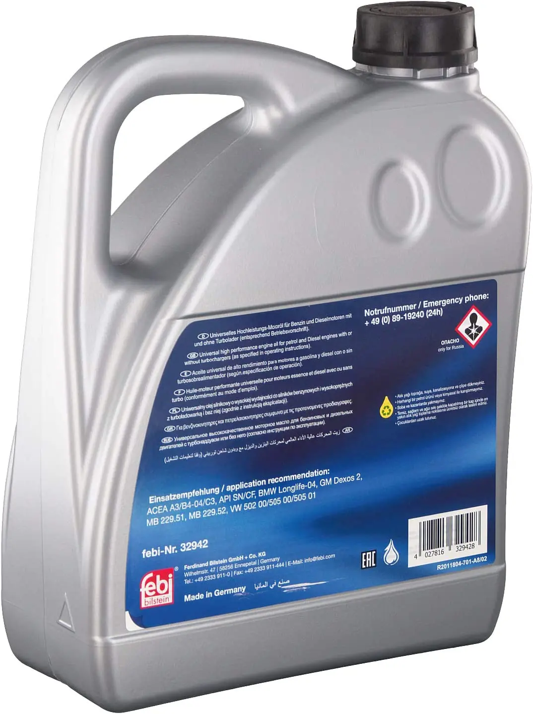 Motorolje 5W-30 LL Febi High Performance Longlife - 4L Image 6