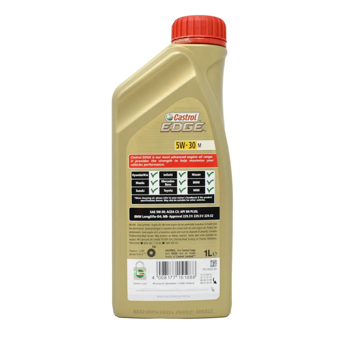Motorolje 5W-30 M Castrol Edge Titanium - 1L – bilde 3