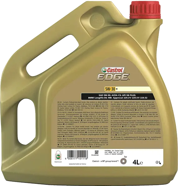 Motorolje 5W-30 M Castrol Edge Titanium - 4L Image 2