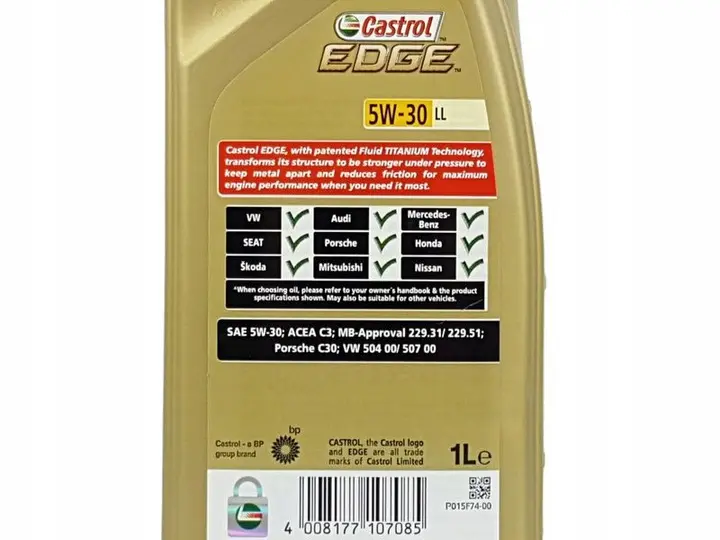 Motorolje 5W-30 M CASTROL EDGE TITANIUM FST - 6L Image 5