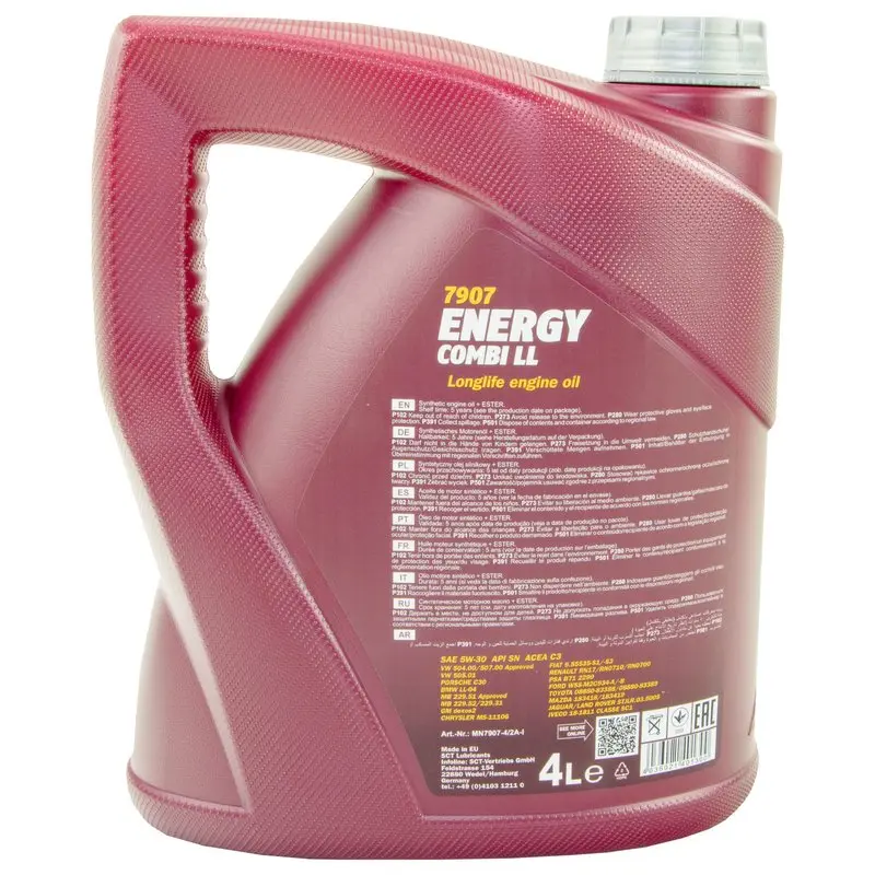 Motorolje 5W-30 Mannol Energy Combi LL C3 │ Fully Synthetic Engine Oi - 4L – bilde 6